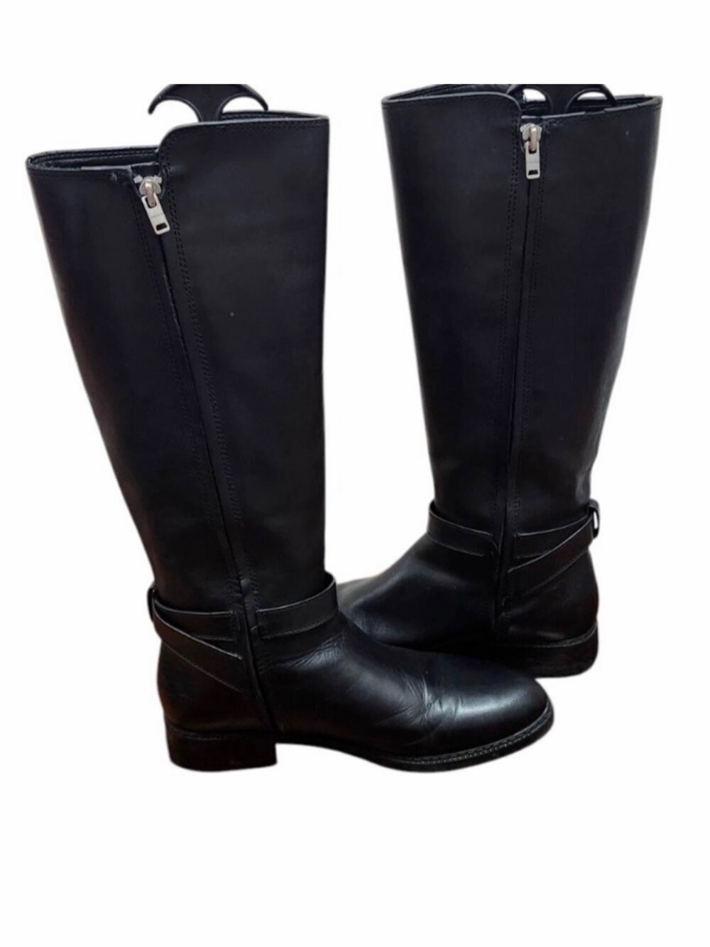 Coach Black Leather Over-the-Knee Riding Boots - Picture 6 of 16